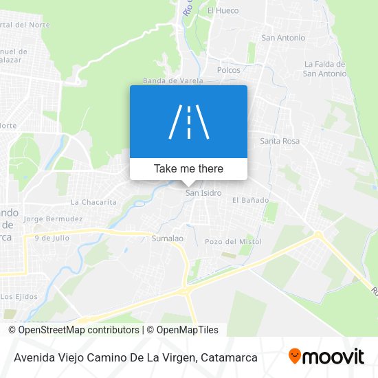 Avenida Viejo Camino De La Virgen map
