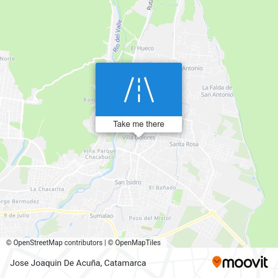 Jose Joaquin De Acuña map