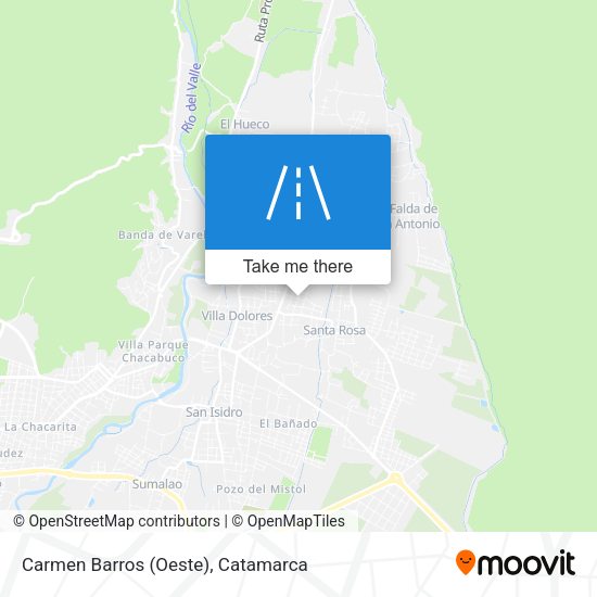 Carmen Barros (Oeste) map