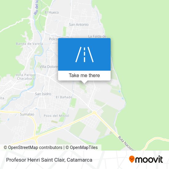 Profesor Henri Saint Clair map
