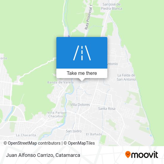 Juan Alfonso Carrizo map