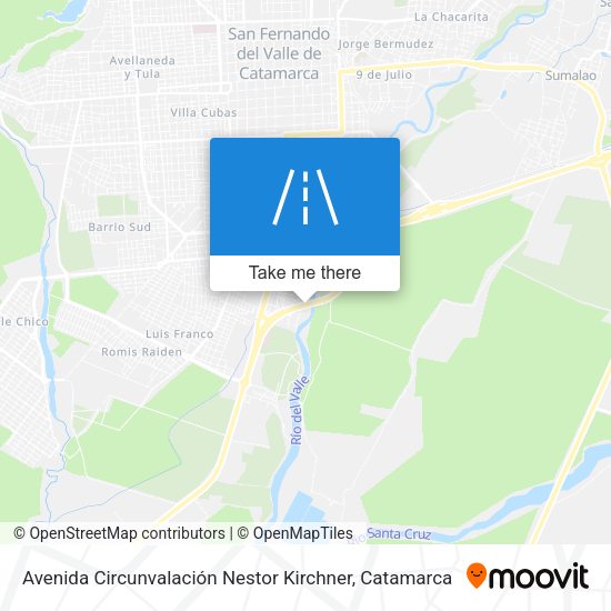 Avenida Circunvalación Nestor Kirchner map