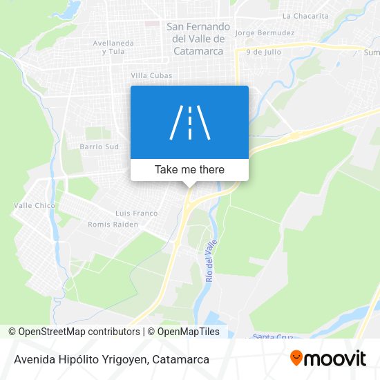 Avenida Hipólito Yrigoyen map