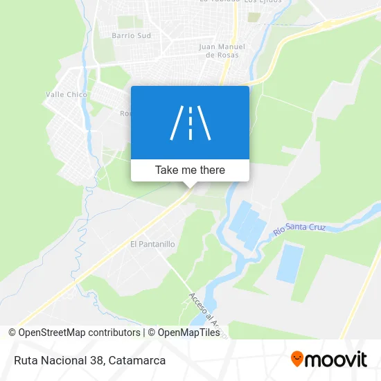 Ruta Nacional 38 map
