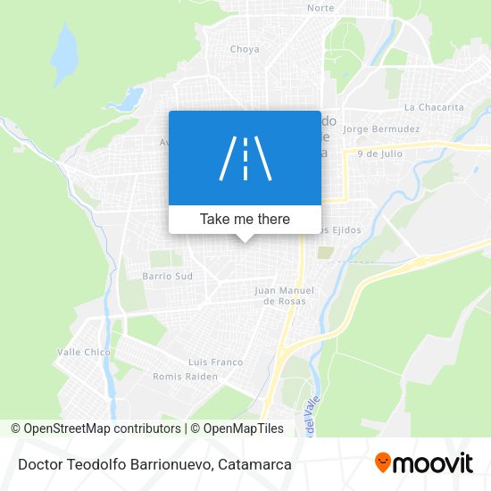 Doctor Teodolfo Barrionuevo map