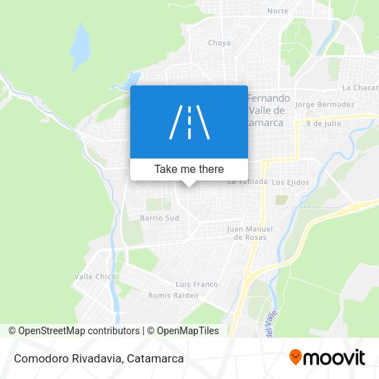 Mapa de Comodoro Rivadavia