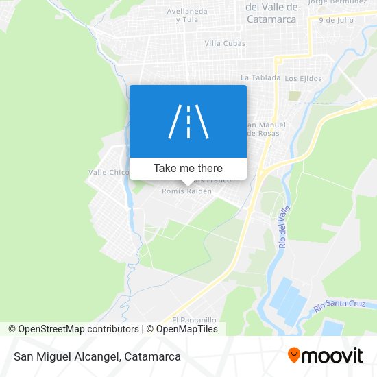 San Miguel Alcangel map