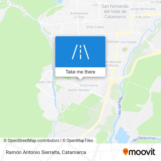 Ramón Antonio Sierralta map