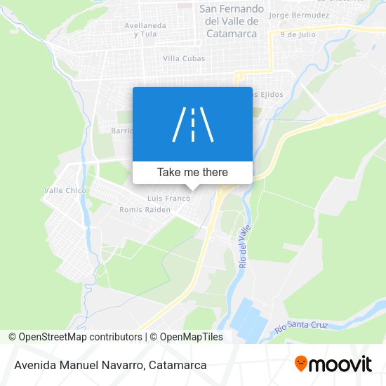 Mapa de Avenida  Manuel Navarro