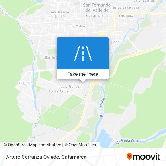 Arturo Carranza Oviedo map