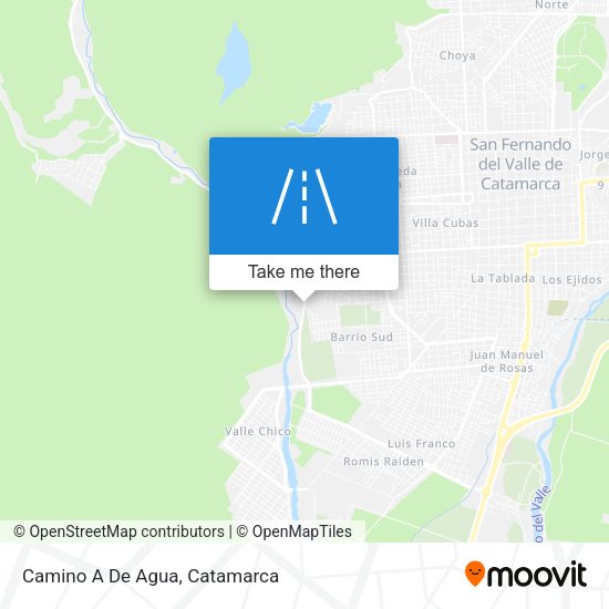 Mapa de Camino A De Agua