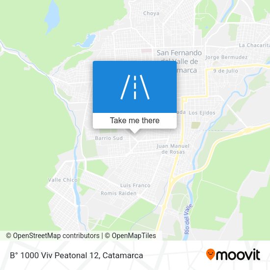 B° 1000 Viv Peatonal 12 map