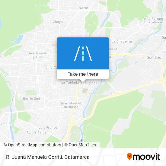 R. Juana Manuela Gorriti map