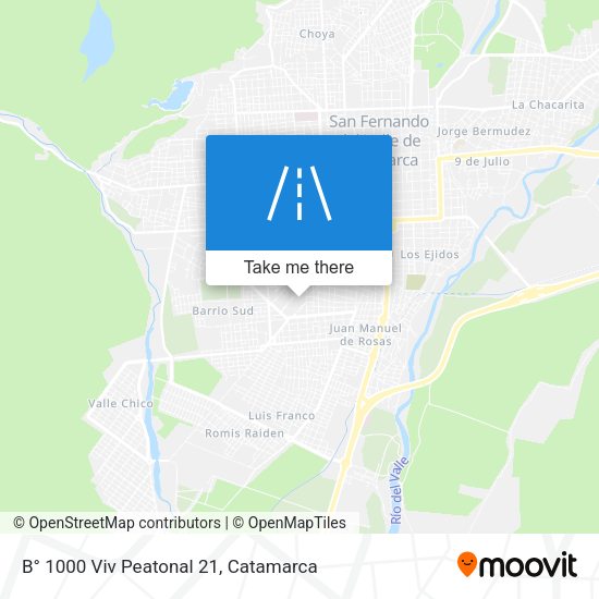 B° 1000 Viv Peatonal 21 map