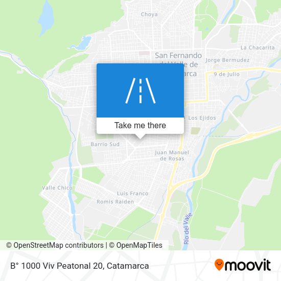 B° 1000 Viv Peatonal 20 map