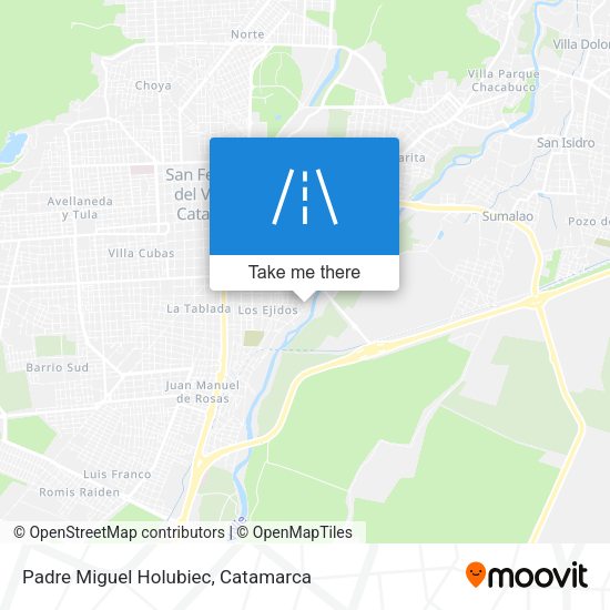 Mapa de Padre Miguel Holubiec