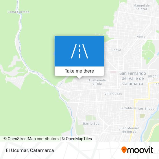 Mapa de El Ucumar