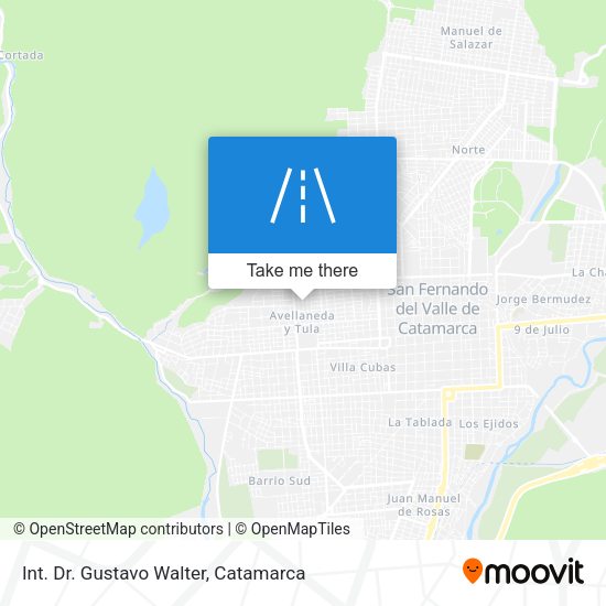 Mapa de Int. Dr. Gustavo Walter