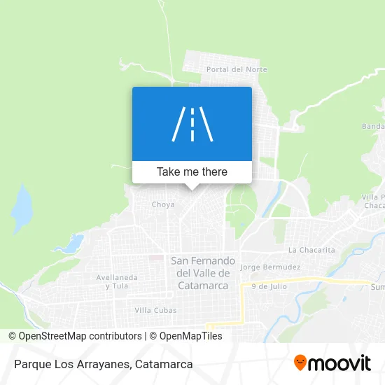 Parque Los Arrayanes map