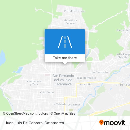 Juan Luis De Cabrera map