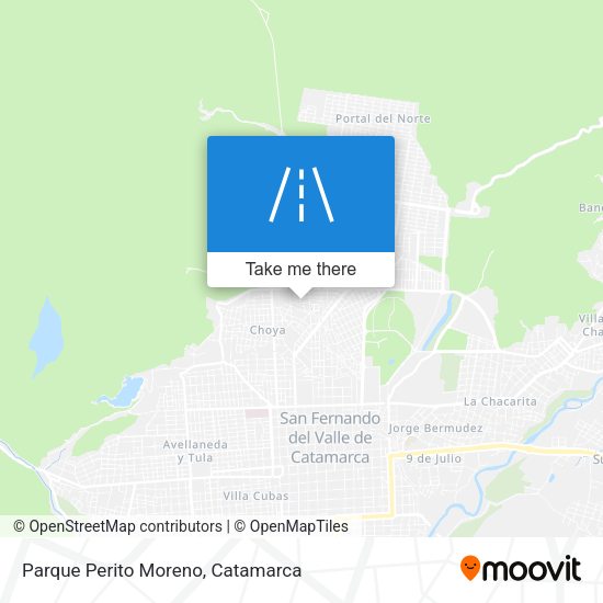 Mapa de Parque Perito Moreno