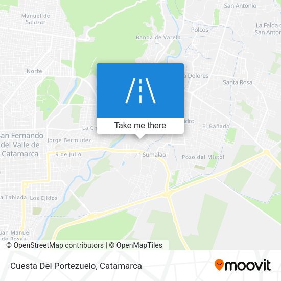 Mapa de Cuesta Del Portezuelo