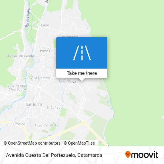 Mapa de Avenida Cuesta Del Portezuelo