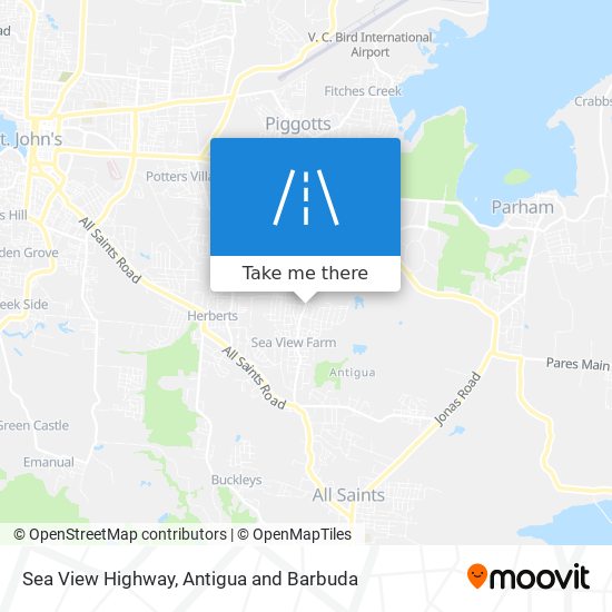 Sea View Highway map