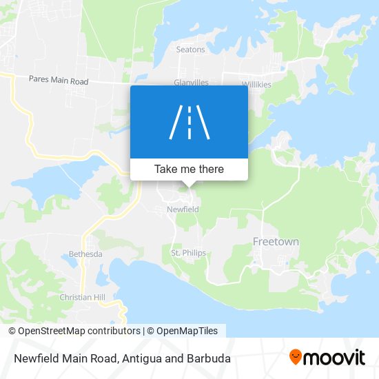 Newfield Main Road map