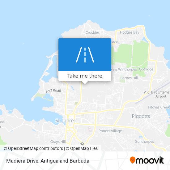 Madiera Drive map