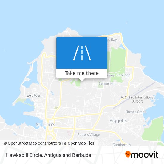 Hawksbill Circle map