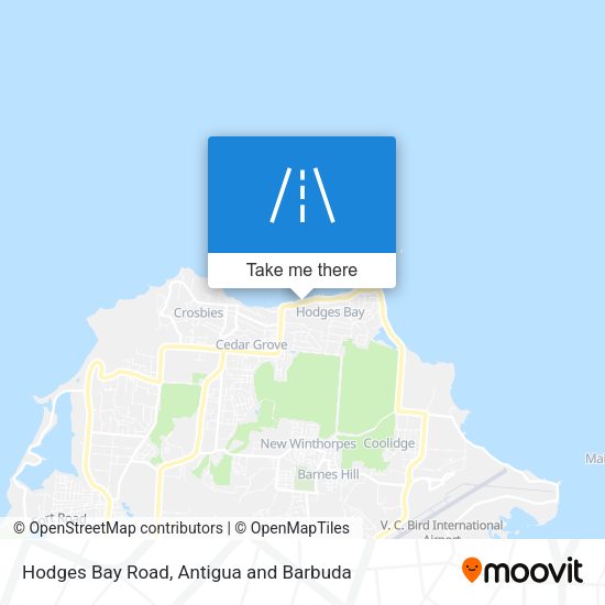 Hodges Bay Antigua Map How To Get To Hodges Bay Road In Saint John's By Bus?