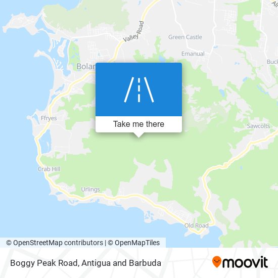 Boggy Peak Road map