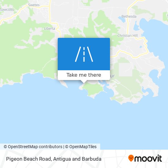Pigeon Beach Road map