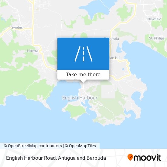 English Harbour Road map