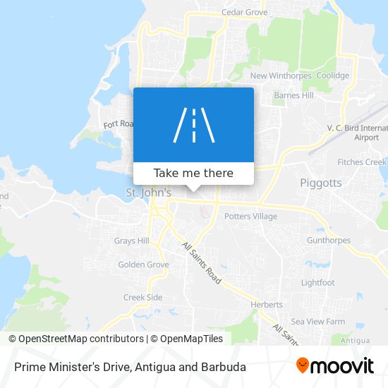 Prime Minister's Drive map