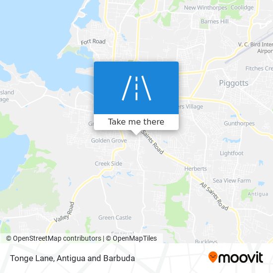 Tonge Lane map