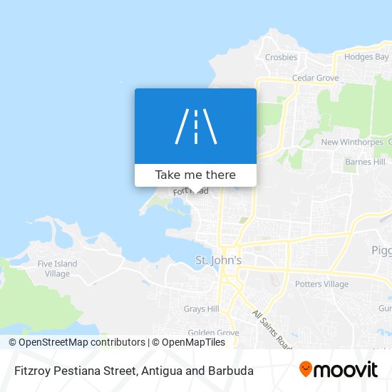 Fitzroy Pestiana Street map