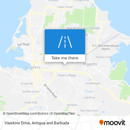 Hawkins Drive map