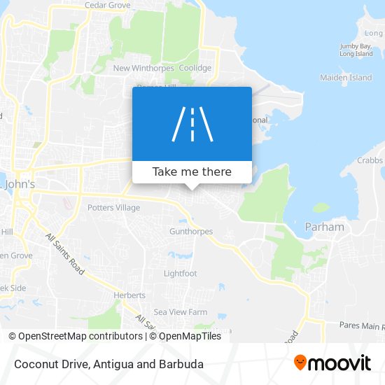 Coconut Drive map