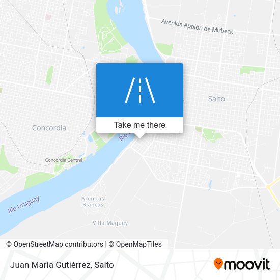 Juan María Gutiérrez map