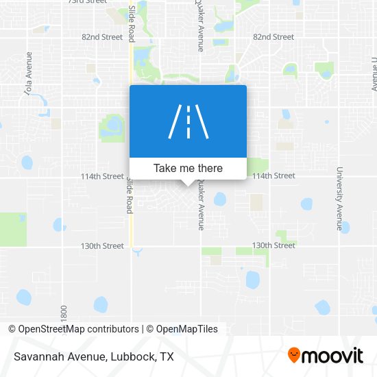 Savannah Avenue map