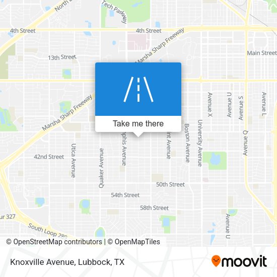 Mapa de Knoxville Avenue