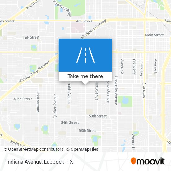 Indiana Avenue map