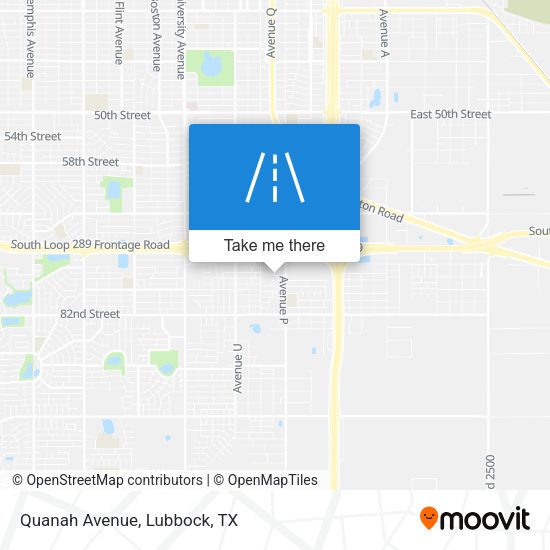 Quanah Avenue map