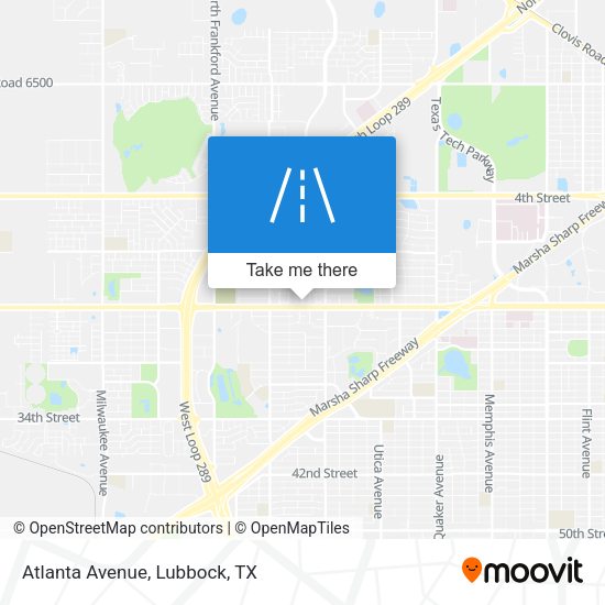 Mapa de Atlanta Avenue
