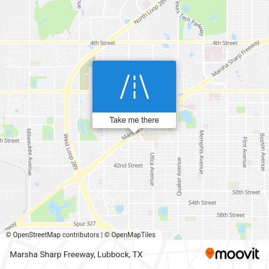 Marsha Sharp Freeway map