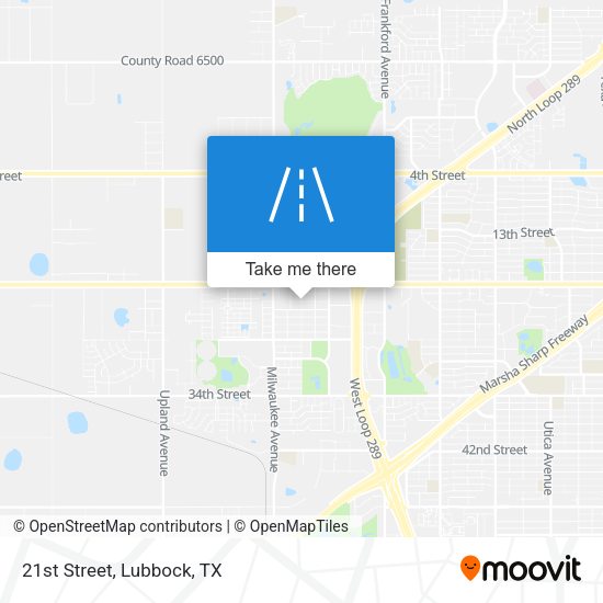 Mapa de 21st Street