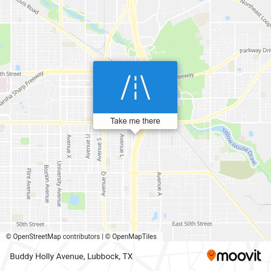 Buddy Holly Avenue map
