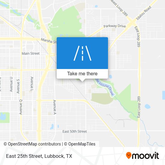 Mapa de East 25th Street